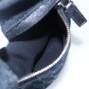 GUCCI GG Canvas Web Sherry Line Shoulder Bag Black Silver 169937 Auth 147480-22
