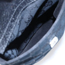 GUCCI GG Canvas Web Sherry Line Shoulder Bag Black Silver 169937 Auth 147480-23