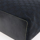 GUCCI GG Canvas Tote Bag Black Silver 31243 Auth 147481-15