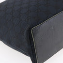 GUCCI GG Canvas Tote Bag Black Silver 31243 Auth 147481-16