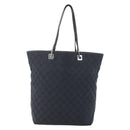 GUCCI GG Canvas Tote Bag Black Silver 31243 Auth 147481-13