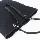 GUCCI GG Canvas Tote Bag Black Silver 31243 Auth 147481-6
