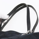 GUCCI GG Canvas Tote Bag Black Silver 31243 Auth 147481-8