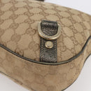 GUCCI GG Canvas Abbey Shoulder Bag Beige Gold 130738 Auth 147482-15