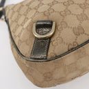 GUCCI GG Canvas Abbey Shoulder Bag Beige Gold 130738 Auth 147482-8
