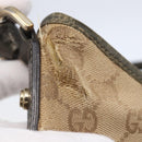 GUCCI GG Canvas Abbey Shoulder Bag Beige Gold 130738 Auth 147482-9