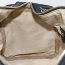 GUCCI GG Canvas Sherry Line Boston Bag 2way Navy Gold 247205 Auth 147483-22