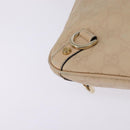 GUCCI GG Canvas Guccissima Abbey Bag Leather Beige Gold 131326 Auth 147484-9
