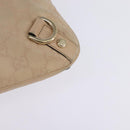 GUCCI GG Canvas Guccissima Abbey Bag Leather Beige Gold 131326 Auth 147484-16