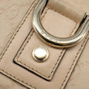 GUCCI GG Canvas Guccissima Abbey Bag Leather Beige Gold 131326 Auth 147484-10