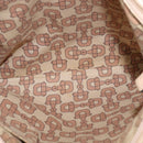 GUCCI GG Canvas Guccissima Abbey Bag Leather Beige Gold 131326 Auth 147484-11