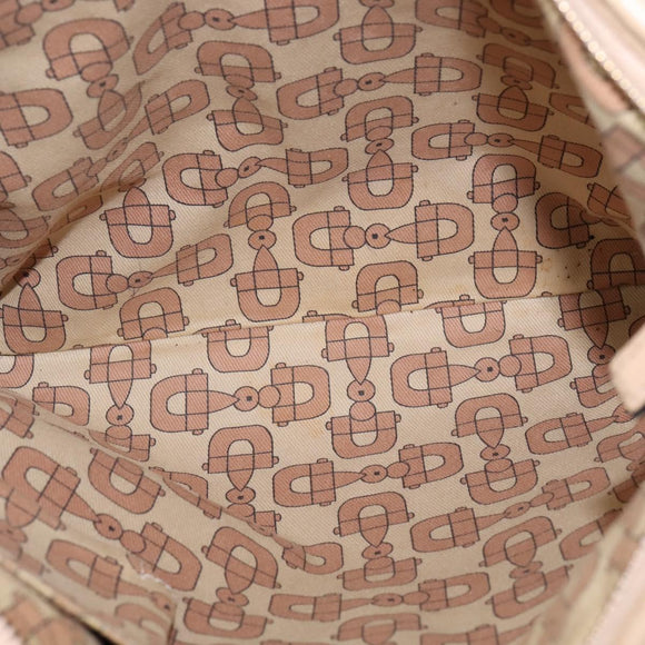 GUCCI GG Canvas Guccissima Abbey Bag Leather Beige Gold 131326 Auth 147484