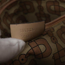 GUCCI GG Canvas Guccissima Abbey Bag Leather Beige Gold 131326 Auth 147484-12