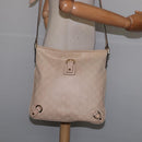GUCCI GG Canvas Guccissima Abbey Bag Leather Beige Gold 131326 Auth 147484-21
