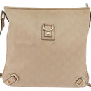 GUCCI GG Canvas Guccissima Abbey Bag Leather Beige Gold 131326 Auth 147484-13