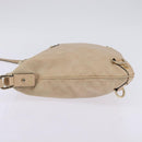 GUCCI GG Canvas Guccissima Abbey Bag Leather Beige Gold 131326 Auth 147484-3