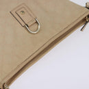 GUCCI GG Canvas Guccissima Abbey Bag Leather Beige Gold 131326 Auth 147484-6