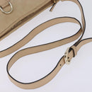 GUCCI GG Canvas Guccissima Abbey Bag Leather Beige Gold 131326 Auth 147484-7
