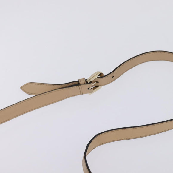 GUCCI GG Canvas Guccissima Abbey Bag Leather Beige Gold 131326 Auth 147484