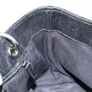 GUCCI GG Canvas Hand Bag Black Silver 120844 Auth 147485-18