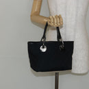 GUCCI GG Canvas Hand Bag Black Silver 120844 Auth 147485-20