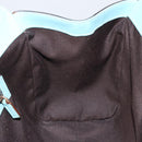 GUCCI New Jerky Shoulder Bag Leather Blue Gold 124407 Auth 147486-19