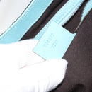 GUCCI New Jerky Shoulder Bag Leather Blue Gold 124407 Auth 147486-11