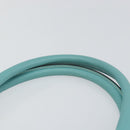 GUCCI New Jerky Shoulder Bag Leather Blue Gold 124407 Auth 147486-8