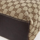 GUCCI GG Canvas Tote Bag Beige Gold 153009 Auth 147489-14