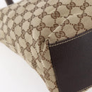 GUCCI GG Canvas Tote Bag Beige Gold 153009 Auth 147489-15