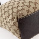 GUCCI GG Canvas Tote Bag Beige Gold 153009 Auth 147489-10