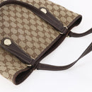 GUCCI GG Canvas Tote Bag Beige Gold 153009 Auth 147489-7