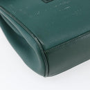 GUCCI Shoulder Bag Leather Green Gold 001 115 1199 Auth 147490-14