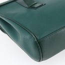 GUCCI Shoulder Bag Leather Green Gold 001 115 1199 Auth 147490-16