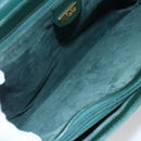 GUCCI Shoulder Bag Leather Green Gold 001 115 1199 Auth 147490-10