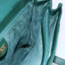 GUCCI Shoulder Bag Leather Green Gold 001 115 1199 Auth 147490-19