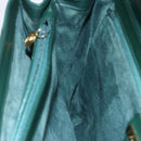 GUCCI Shoulder Bag Leather Green Gold 001 115 1199 Auth 147490-20