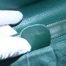 GUCCI Shoulder Bag Leather Green Gold 001 115 1199 Auth 147490-12