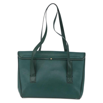 GUCCI Shoulder Bag Leather Green Gold 001 115 1199 Auth 147490 - 0