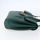 GUCCI Shoulder Bag Leather Green Gold 001 115 1199 Auth 147490-4