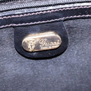 GUCCI Web Sherry Line Bag Leather Black Gold Red 001 406 0552 Auth 147492-18