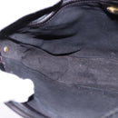 GUCCI Web Sherry Line Bag Leather Black Gold Red 001 406 0552 Auth 147492-20