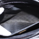 GUCCI Web Sherry Line Bag Leather Black Gold Red 001 406 0552 Auth 147492-21