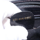 GUCCI Web Sherry Line Bag Leather Black Gold Red 001 406 0552 Auth 147492-12