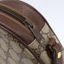 GUCCI GG Supreme Web Sherry Line Clutch Bag Beige Gold 156 01 034 Auth 147494-9