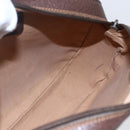 GUCCI GG Supreme Web Sherry Line Clutch Bag Beige Gold 156 01 034 Auth 147494-19