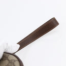 GUCCI GG Supreme Web Sherry Line Clutch Bag Beige Gold 156 01 034 Auth 147494-7