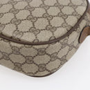 GUCCI GG Supreme Web Sherry Line Clutch Bag PVC Beige Gold 89 01 034 Auth 147495-15