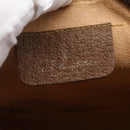 GUCCI GG Supreme Web Sherry Line Clutch Bag PVC Beige Gold 89 01 034 Auth 147495-18