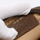 GUCCI GG Supreme Web Sherry Line Clutch Bag PVC Beige Gold 89 01 034 Auth 147495-12